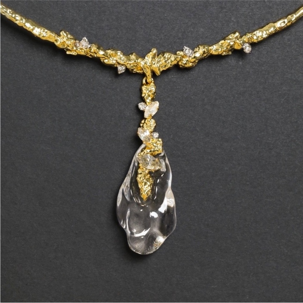 ALEXIS BITTAR • Brut dream rain lucite collar necklace